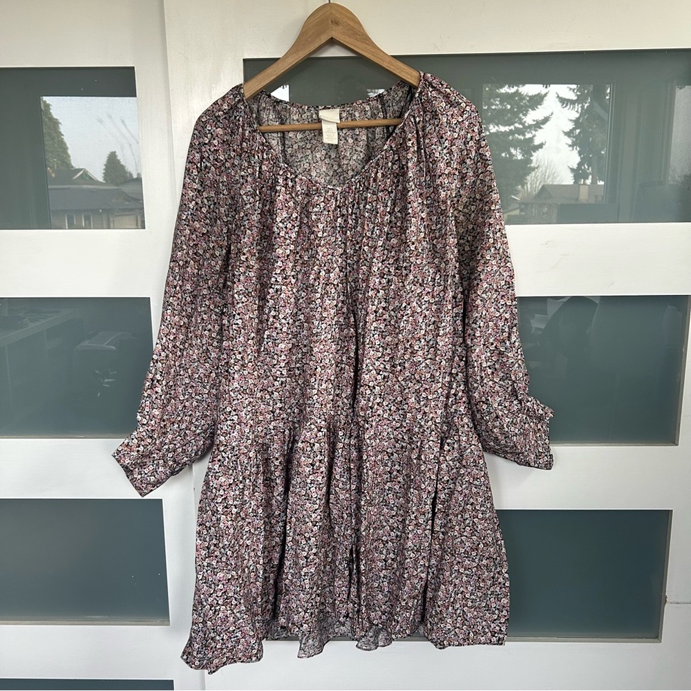 H&M Multicolor Long Sleeve Dress